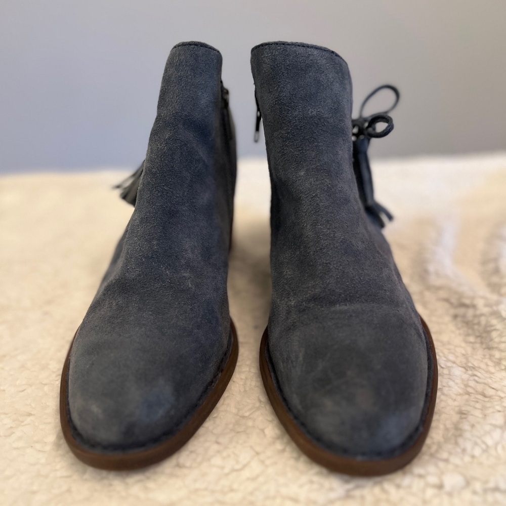 Born Gray Suede Ankle Boots